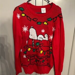 Peanuts Snoopy  Christmas Sweater M